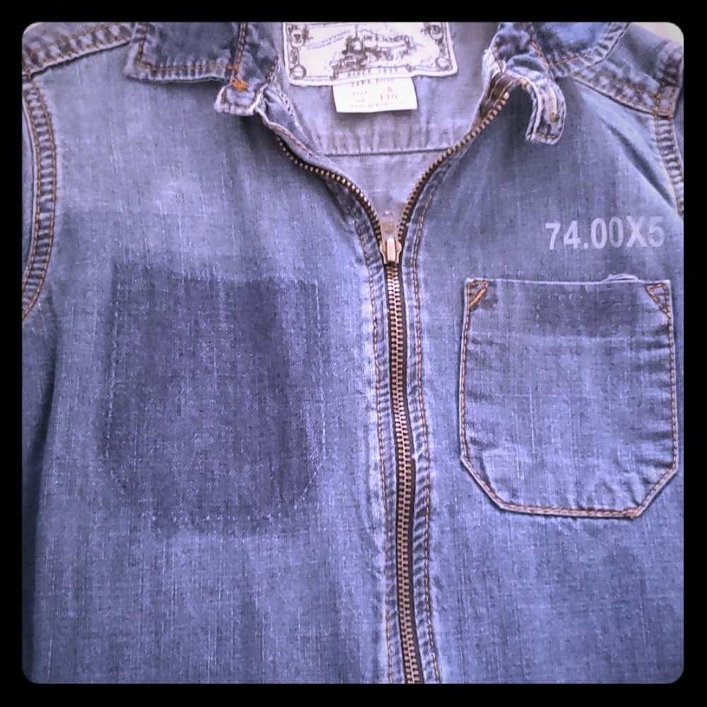 Zara boys denim shirt